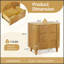 Table de chevet 3 tiroirs Mid-Century-129948553