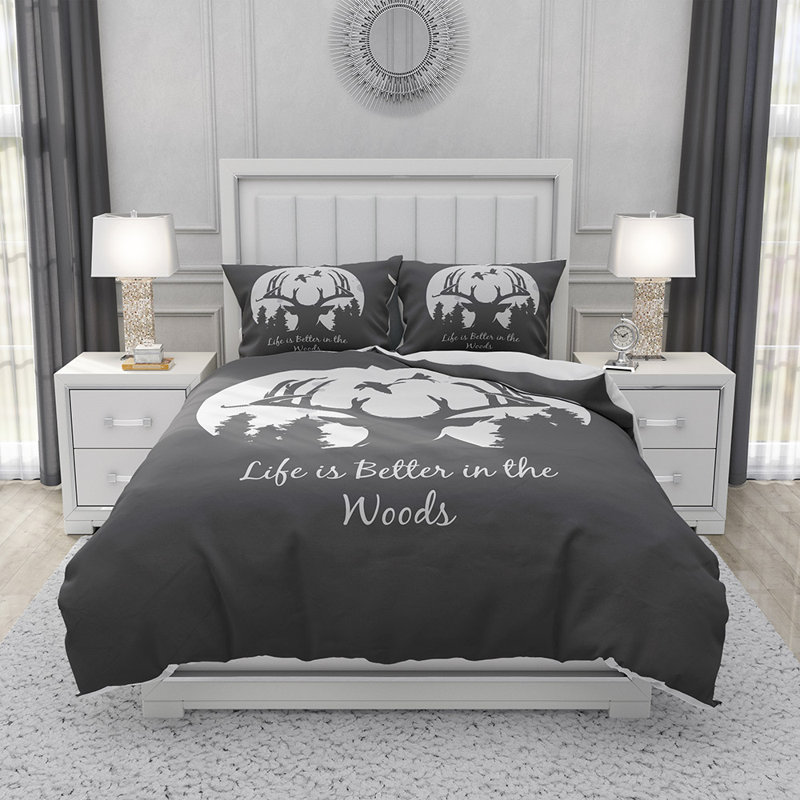 Polyester Duvet Cover, King Duvet Cover + 2 Standard Shams