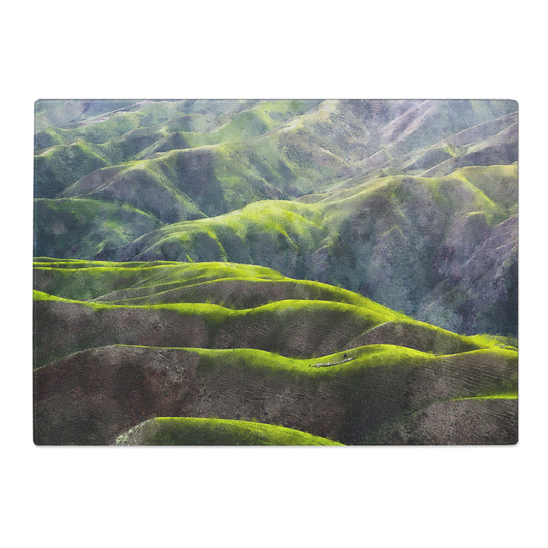 Grassland in Xianjiang China Chopping Board, 0.4cm H x 20cm W x 28.5cm L