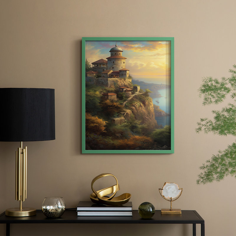 LANDSCAPES Series CCLV, reproduction encadrée - bois massif, Vert, H 30 po x l 24 po