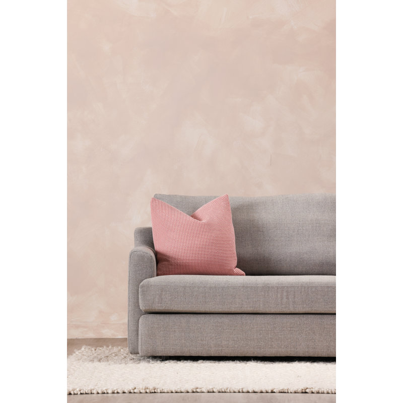 Desert Pink Cotton Transitional Throw Pillow