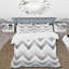 Ensemble de housse de couette gris Midcentury Chevron Print I - Midcentury-109156162