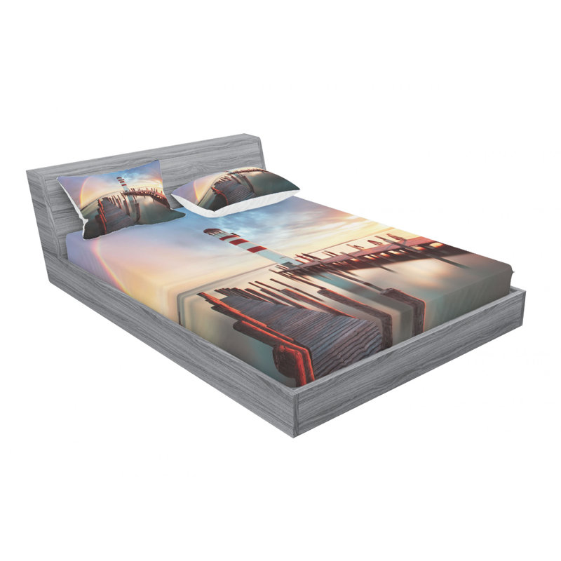 Microfiber Sheet Set, Queen Sheet Set with Fitted Sheet