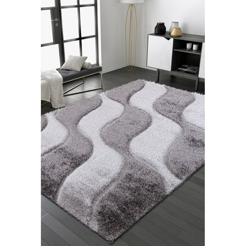 Abstract Area Rug, Rectangle 6'7" x 9'6"
