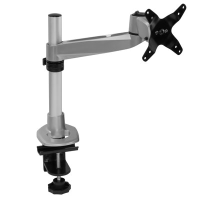 Support pour écran d'ordinateur de bureau réglable Mount-It | Convient jusqu'à 32 po | Argent
