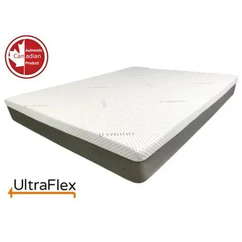 Matelas en mousse viscoélastique imprégnée de gel de 8 po UltraFlex Linesville, Très grand