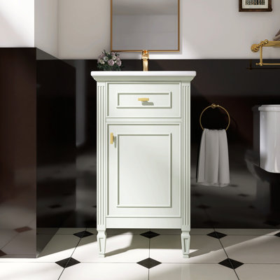 Meuble-lavabo moderne autoportant avec évier