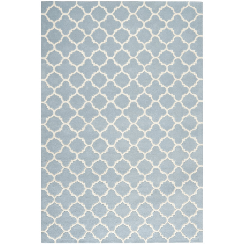 Tapis géométrique en laine touffeté à la main Chatham, Rectangulaire 3 pi x 5 pi