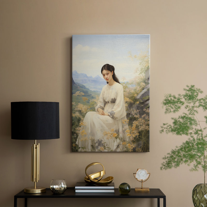 Série WOMEN Series XXVII - Toile tendue avec châssis de qualité supérieure - Prêt à être accroché, H 27 po x l 18 po