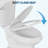 Modern Two Piece Elongated Toilet – Side Push Button, 1.28 GPF, CUPC Approved