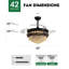Ventilateur de plafond 42 "Crystal-2064890277