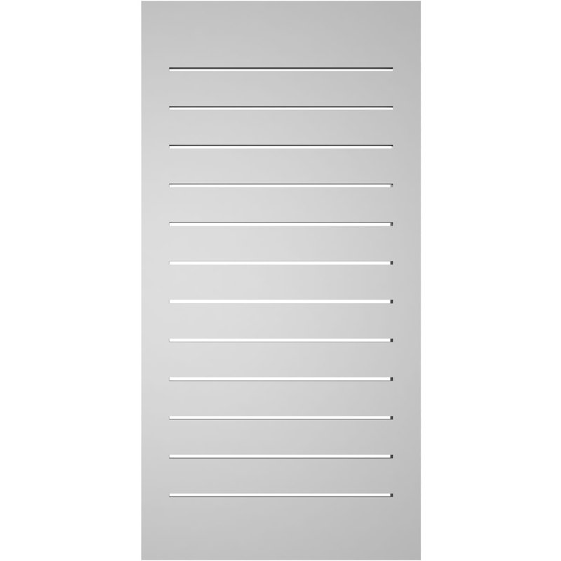 Évent à pignon fonctionnel en uréthane rectangulaire à fixation en surface, brun clair apprêté, H 40 po x l 20 po x P 1,5 po