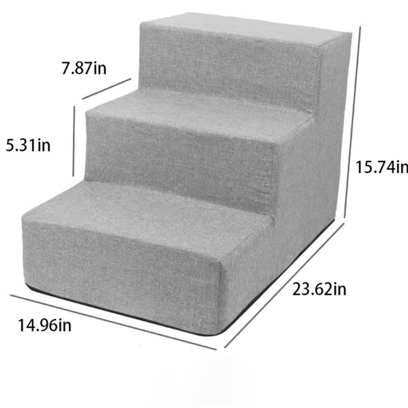 Escalier pour petits chiens, Plus grand (H 15,74 po x l 14,96 po x P 23,62 po)