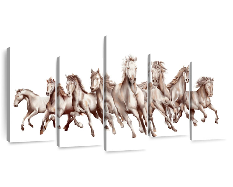 Brampt 8 Horses, 16" H x 34" W