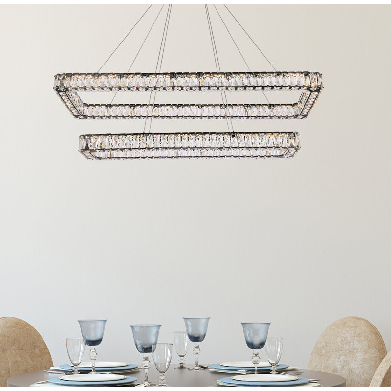 Maart - Light Pendant, Black, 80" H x 50" W x 19" D