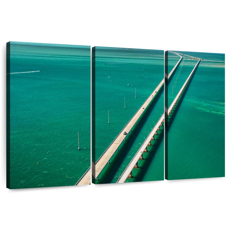 Lilie Peaceful Seven Mile Bridge, 32" H x 50" W