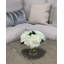 White Hydrangea in Glass Vase