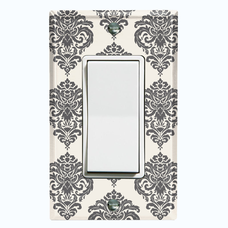 Patterned 1 - Gang Rocker Standard Wall Plate