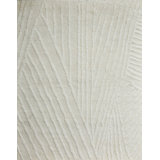 Wool Abstract Area Rug in Ivory