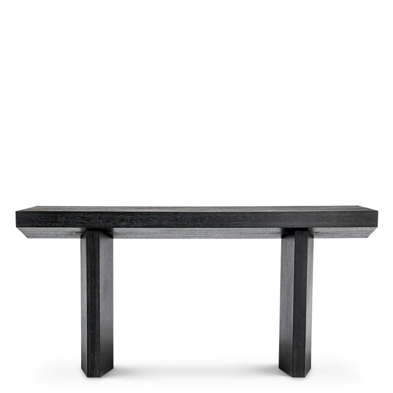 Console Table Tiburon Charcoal Gray Oak Veneer