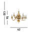 Scheele 12 - Light Candle Style Chandelier-11181696