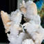 Stalacites calcédoine avec stilbite