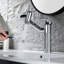 Robinet de salle de bain rotatif avec 2 modes d'eau, robinet de meuble-lavabo monotrou pour salle de bain et salle de lavage, BF2208-107627078