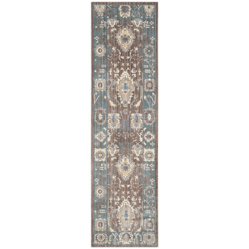 Darlene Oriental Hand Woven Area Rug, Runner 69 x 244 cm