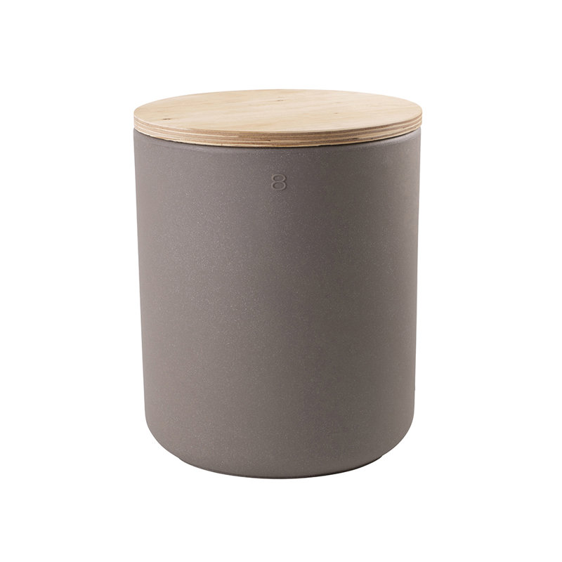 Maisy Pot Planter, 45cm H x 39cm W x 39cm D, Taupe