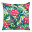 Indoor / Outdoor Floral Multi Square Throw Cushion With Filling
