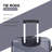 3 Piece Luggage Sets PC+ABS Lightweight Suitcase with Two Hooks, Spinner Wheels, (20/24/28) Gray