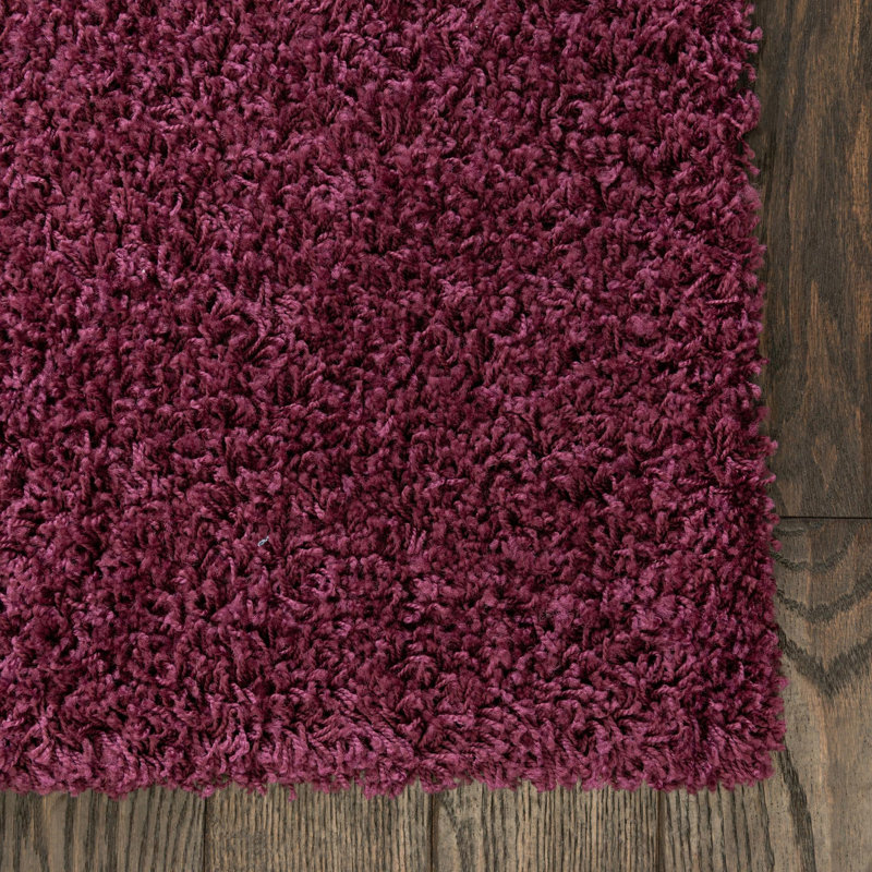 Tapis mauve aubergine Capwell, Rectangle 2 pi x 3 pi 1 po