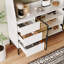 Buffet moderne avec 3 tiroirs et porte en verre