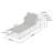 5-Level Adjustable 2-Piece Outdoor Chaise Lounge, Durable Aluminum Frame & Textilene Mesh