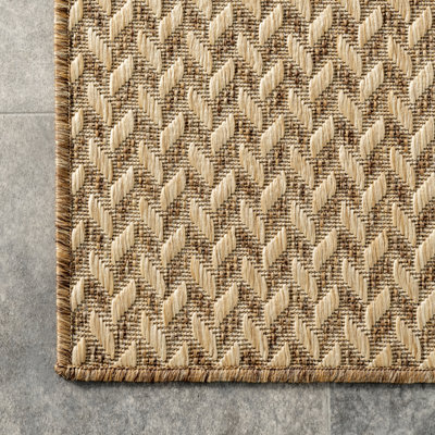 Bexley Herringbone Power Loom Indoor/Outdoor Rug
