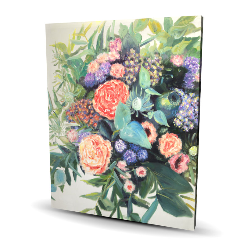 Fleurs mélodiques - Toile florale contemporaine pour la décoration intérieure
