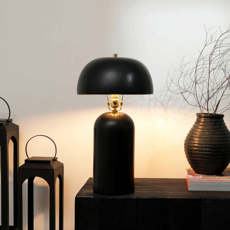 Lampe de table décorative en céramique pour le salon-chambre à coucher-dessus de table-décoration intérieure, Noir, Noir