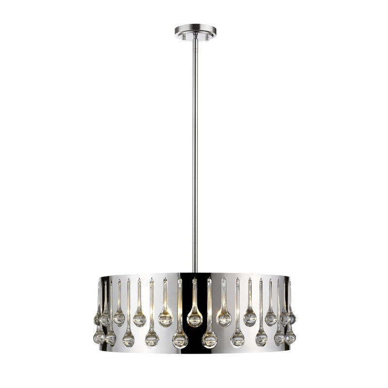 Lustre tambour unique 6 lumières