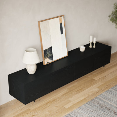 Meuble télé 86,6 po Modern Wood Grain