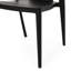 Chaise d'extérieur Unique Weather Outdoor, noire, profondeur 49,2 cm, largeur 53 cm, hauteur 78,5 cm, poids 4,5 kg, forme incurvée pour un jardin élégant, en polypropylène noir, idéale pour les repas ou