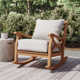 Brunswick Outdoor Teak Rocking Chair with Cushions