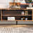 French Retro Style Red Oak TV Stand-1035056450