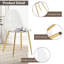 Chaise de salle à manger moderne et transparente (ensemble de 4)-85137010