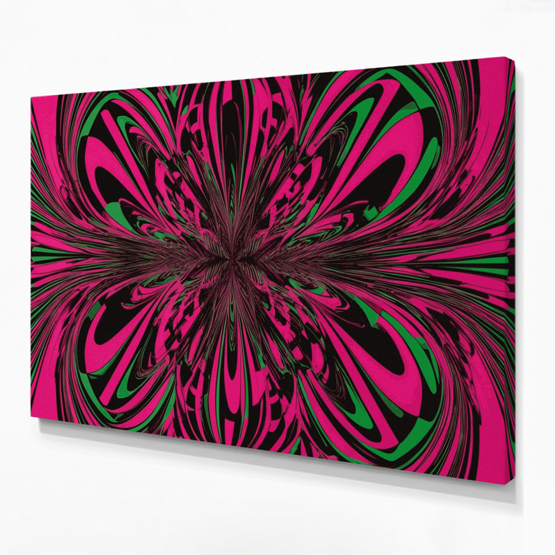 Op Art 16 Brown Canvas Wall Art, 20" H x 30" W