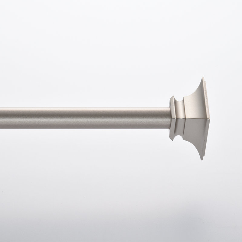 Tringle à rideaux simple réglable, 84 po à 120 po, Argent