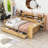 Crompton Multifunctional Wooden Daybed With Shelves, Drawers, and Study Desk-1203171938-1203171942