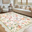 Tapis festonné moderne antidérapant Farmhouse Floral-1819867049