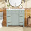 Meuble-lavabo de style transitionnel avec lavabo en céramique et portes à fermeture amortie