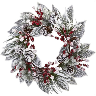 Faux Berry 24'' Wreath