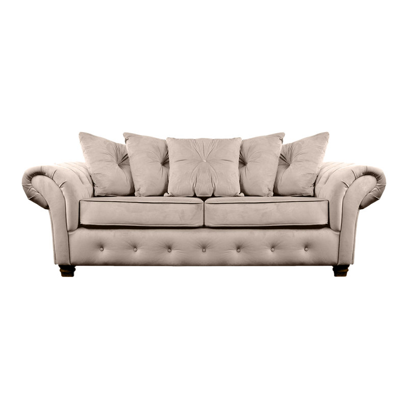 Lila 2 Seater Velvet Sofa, Mink